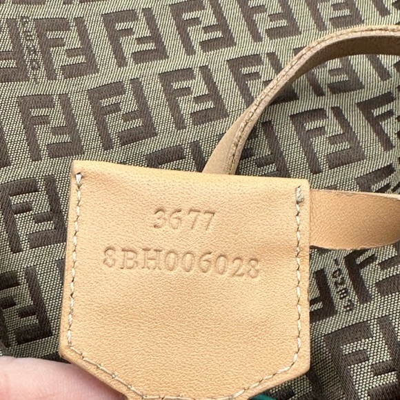 Auth Fendi Zucchino Bucket Tote - Picture 13 of 14